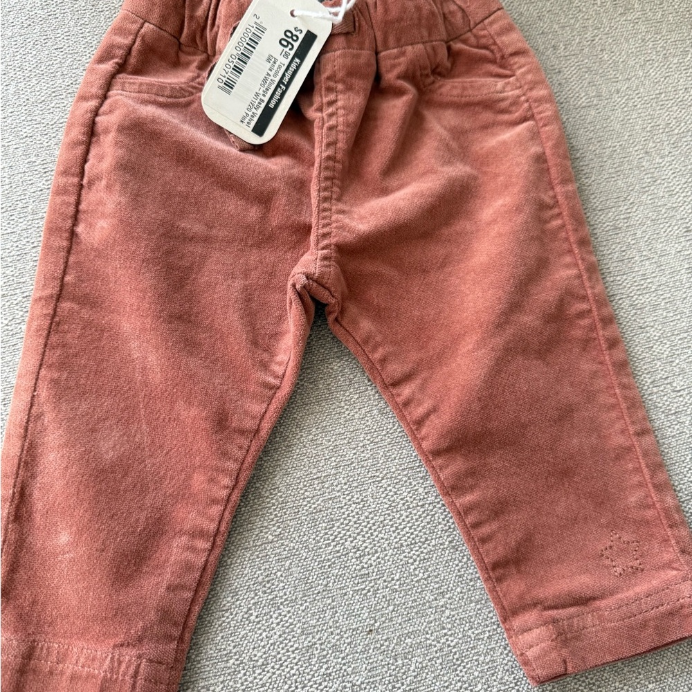 Kids Pink and Gray Ribbed Bottoms